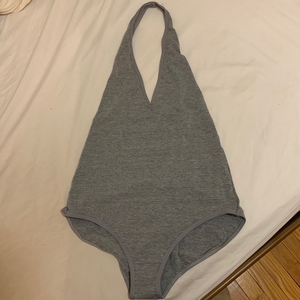 Cotton Halter Bodysuit